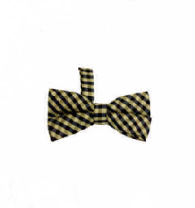 BT017 design Plaid Bow Tie order bow tie collar sample order bow tie collar supplier back view